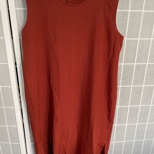 Yosi Elegant Sleeveless Rust Sleeveless Top, Size Small
